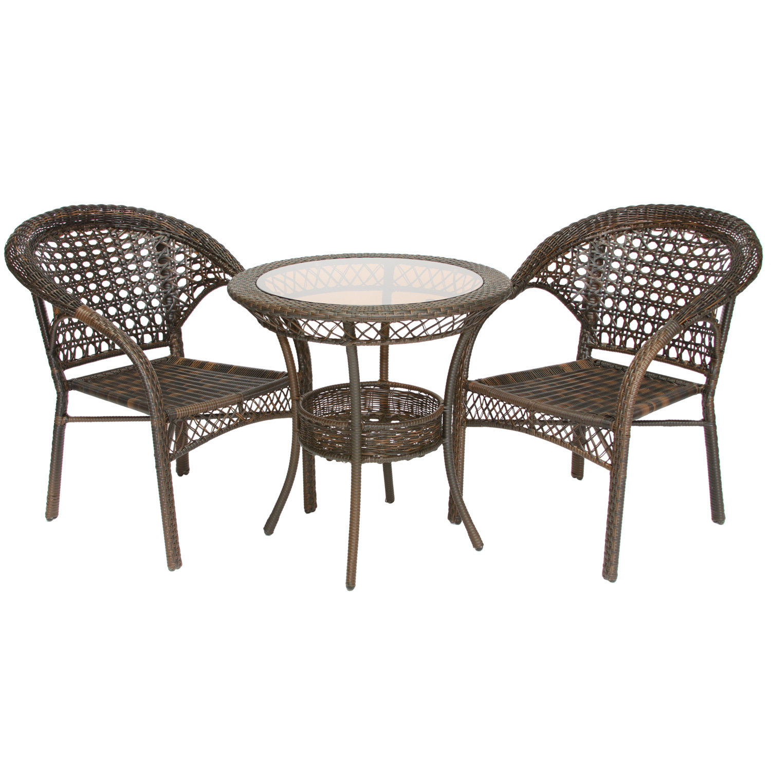 Home Loft Concepts Cristiano 3 Piece Wicker Bistro Set & Reviews Wayfair